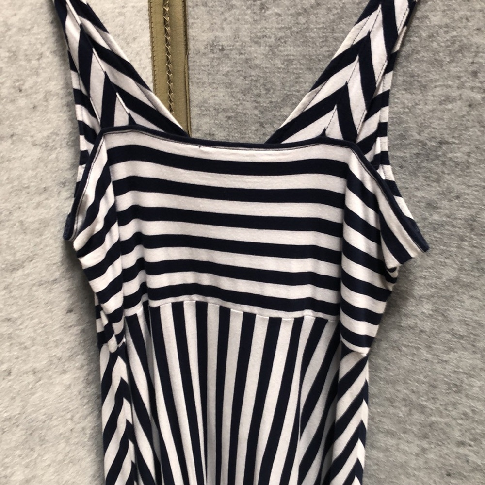 Striped Blue and White Dress - Picture 4 of 4